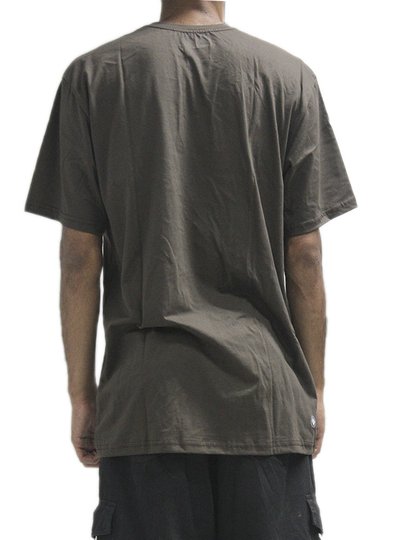 Camiseta Masculina Session Aqui Vive Um Skateboard Manga Curta Estampada - Marrom