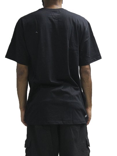 Camiseta Masculina Session Aqui Vive Um Skateboard Manga Curta Estampada - Preto