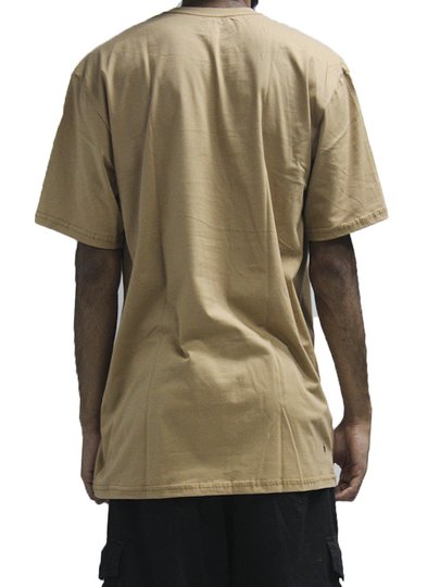 Camiseta Masculina Session Aqui Vive Um Skateboard Manga Curta Estampada - Telha