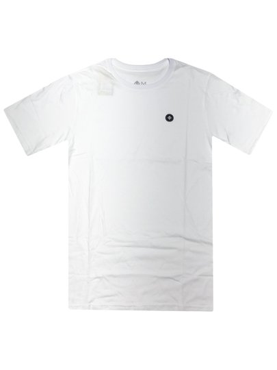Camiseta Masculina Session Mini Logo Basic Manga Curta Estampada - Branco