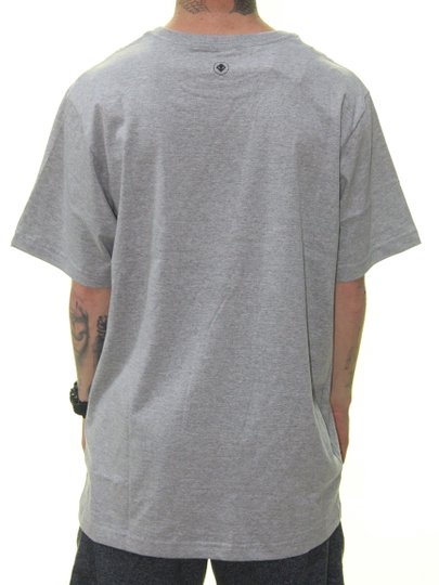 Camiseta Masculina Session Mini Logo Manga Curta - Cinza/Mescla