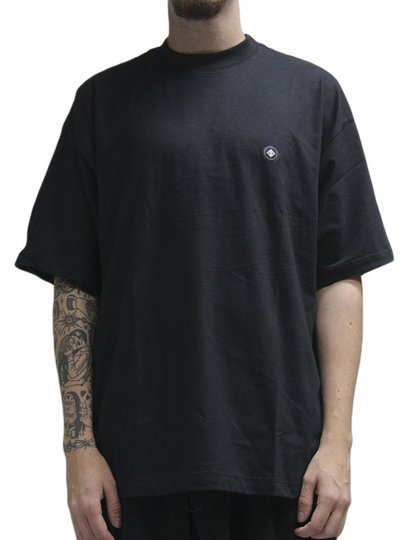 Camiseta Masculina Session SE0008 Oversized Manga Curta Estampada - Preto