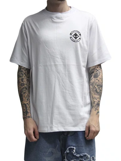 Camiseta Masculina Session Skateboard Manga Curta Estampada - Branco