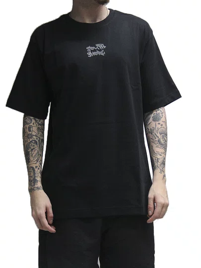 Camiseta Masculina South Shore Box Manga Curta Estampada - Preto