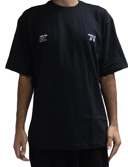 Camiseta Masculina South Shore CTT Manga Curta Estampada - Preto