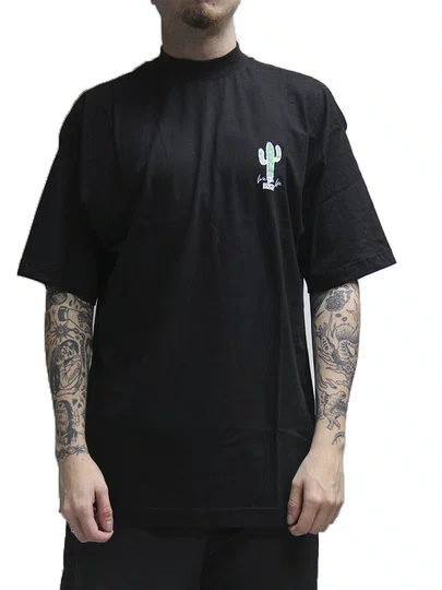 Camiseta Masculina South Shore Overhype Manga Curta Estampada - Preto