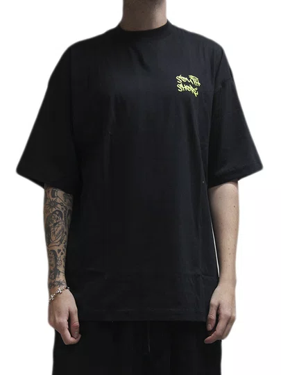 Camiseta Masculina South Shore Oversized Quadric Manga Curta Estampada - Preto