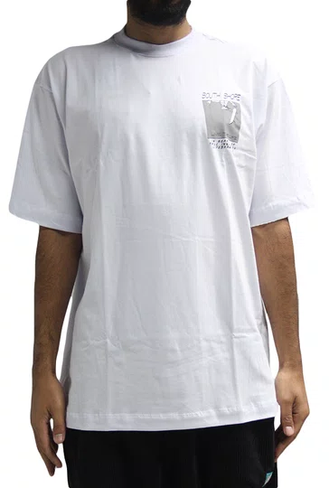 Camiseta Masculina South Shore Square Manga Curta Estampada - Branco