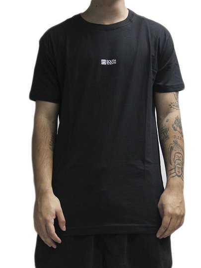 Camiseta Masculina South To South Combat Manga Curta Estampada - Preto
