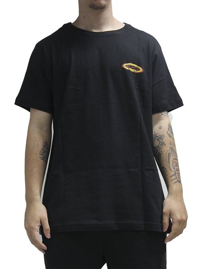 Camiseta Masculina South To South Manga Curta Estampada - Preto