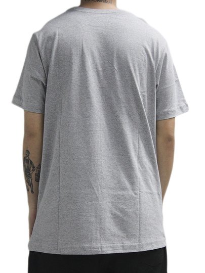 Camiseta Masculina South To South TWZ Manga Curta Estampada - Cinza Mescla Branco