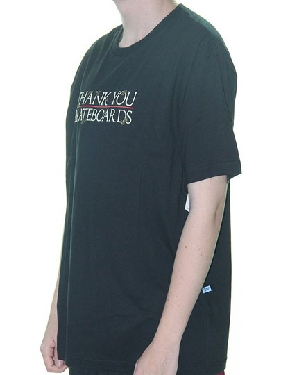 Camiseta Masculina Thank You Lord Manga Curta Estampada - Preto
