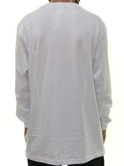 Camiseta Masculina Thrasher Skate Mag Manga Longa Estampada - Branco
