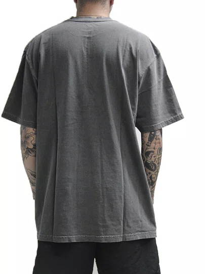Camiseta Masculina Vans Backspin Manga Curta Estampada - Preto Destonado