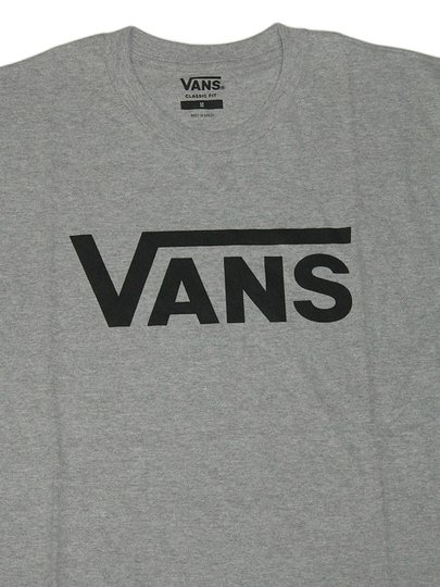 Camiseta Masculina Vans Classic Manga Curta Estampada - Cinza/Mescla