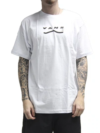 Camiseta Masculina Vans Determined Manga Curta Estampada - Branco