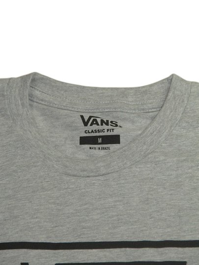 Camiseta Masculina Vans Full Patch Manga Curta Estampada - Cinza/Mescla