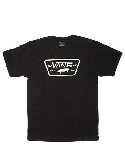 Camiseta Masculina Vans Full Patch Manga Curta Estampada - Preto