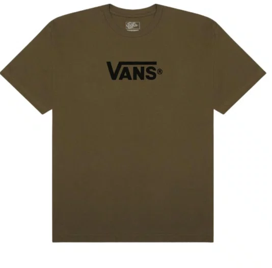 Camiseta Masculina Vans New Classic Manga Curta Estampada - Marrom