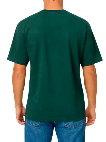 Camiseta Masculina Vans New Left Chest Manga Curta Estampada - Verde