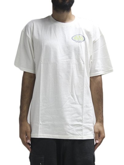 Camiseta Masculina Vans Road Stop Manga Curta Estampada - Off White
