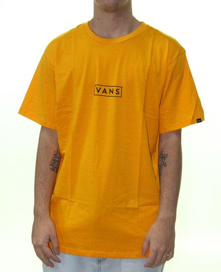 Camiseta Masculina Vans Saffron Manga Curta Estampada -  Laranja