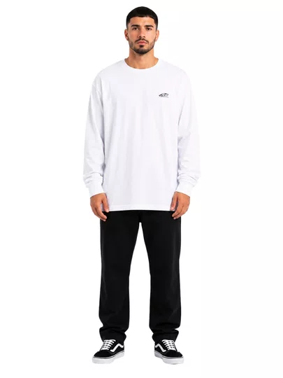Camiseta Masculina Vans Skate Classics Manga Longa - Branco