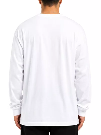 Camiseta Masculina Vans Skate Classics Manga Longa - Branco