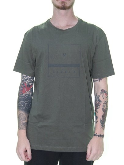 Camiseta Masculina Vissla Overture Manga Curta - Verde Militar