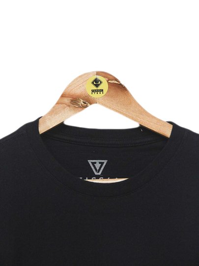 Camiseta Masculina Vissla Reaper Manga Curta Estampada - Preto