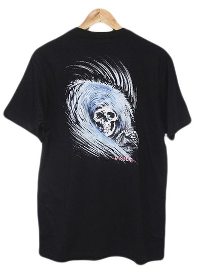 Camiseta Masculina Vissla Reaper Manga Curta Estampada - Preto