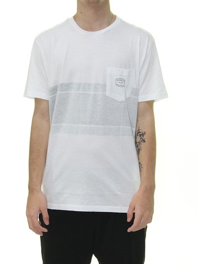Camiseta Masculina Vissla Slabs Manga Curta Estampada - Branco