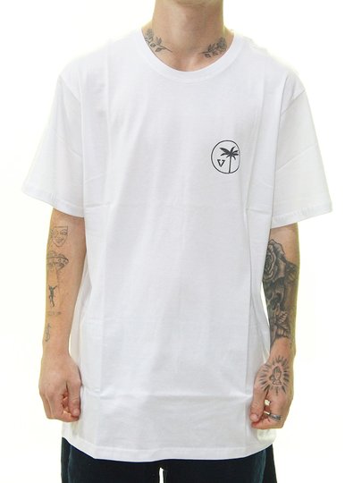 Camiseta Masculina Vissla Toasty Coast M/C Manga Curta Estampada - Branco