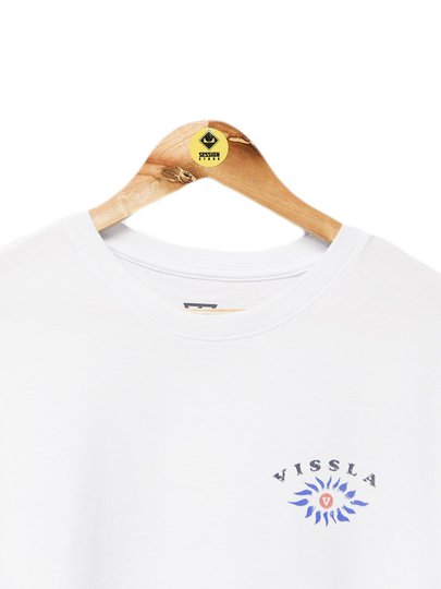 Camiseta Masculina Vissla Yinn Innerstoke Manga Curta Estampada - Branco