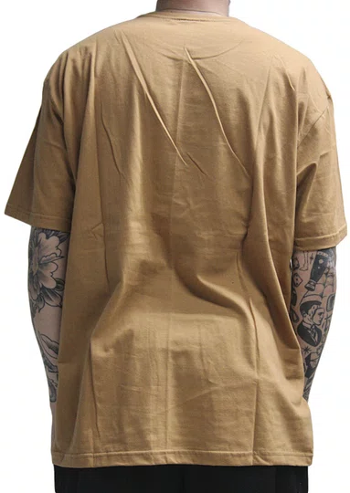Camiseta Masculina VLCS Horizon Manga Curta Estampada - Khaki