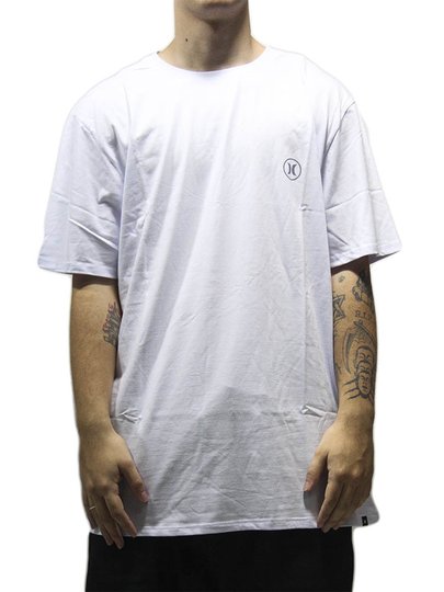 Camiseta Masculina Volcom Circle Icon Oversize Manga Curta Estampada - Branco