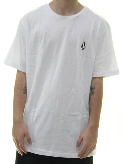 Camiseta Masculina Volcom Deadly Stone Manga Curta Estampada - Branco