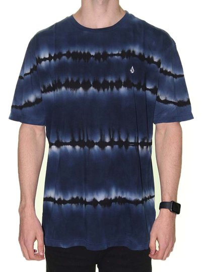 Camiseta Masculina Volcom Debu Manga Curta- Azul/Tie Dye