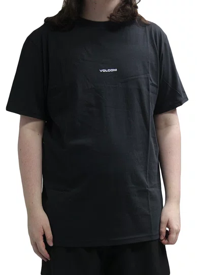 Camiseta Masculina Volcom Sign Stone Manga Curta Estampada - Preto