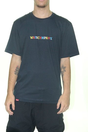 Camiseta Masculina Wats Astro Tee Manga Curta Estampada  - Marinho Escuro