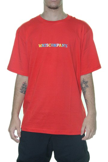 Camiseta Masculina Wats Astro Tee Manga Curta Estampada - Vermelho