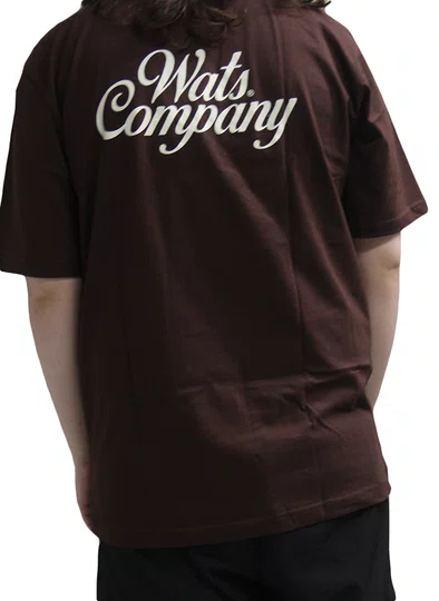 Camiseta Masculina Wats Classic Manga Curta Estampada - Marrom