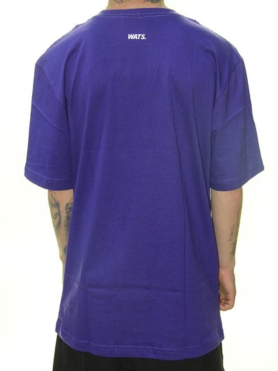 Camiseta Masculina Wats Classic Manga Curta Estampada - Roxo