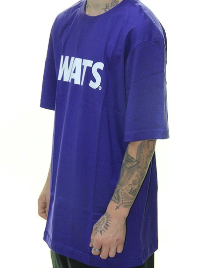 Camiseta Masculina Wats Classic Manga Curta Estampada - Roxo