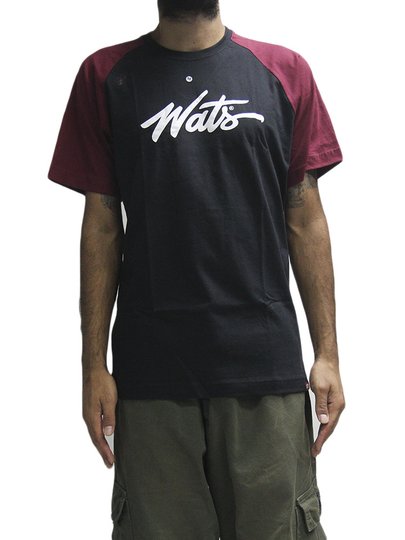 Camiseta Masculina Wats Clear Manga Curta Estampada - Preto
