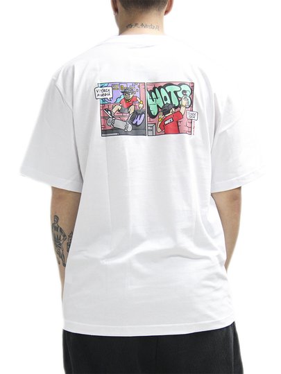 Camiseta Masculina Wats Corrida Manga Curta Estampada - Branco