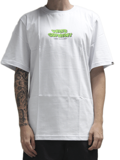 Camiseta Masculina Wats Spray Manga Curta Estampada - Branco