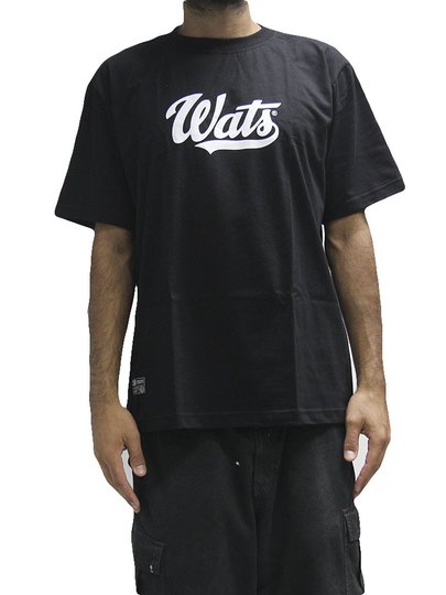 Camiseta Masculina Wats Style Manga Curta Estampada - Preto