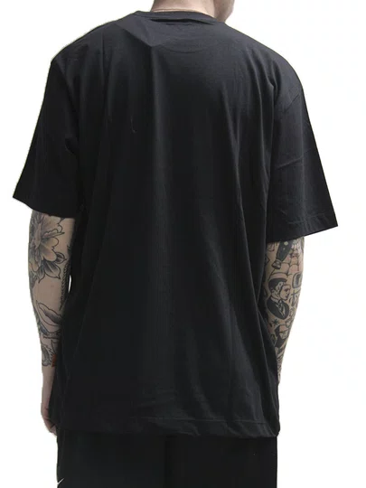 Camiseta Masculino Baw Regular Baw Mush Manga Curta Estampada - Preto