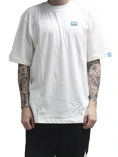 Camiseta Masculino BAW Regular Fruits Garden Manga Curta Estampada - Off White